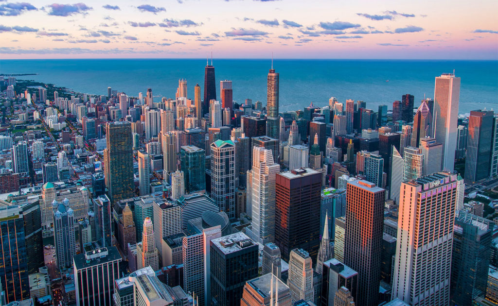 Chicago vue de la Willis Tower